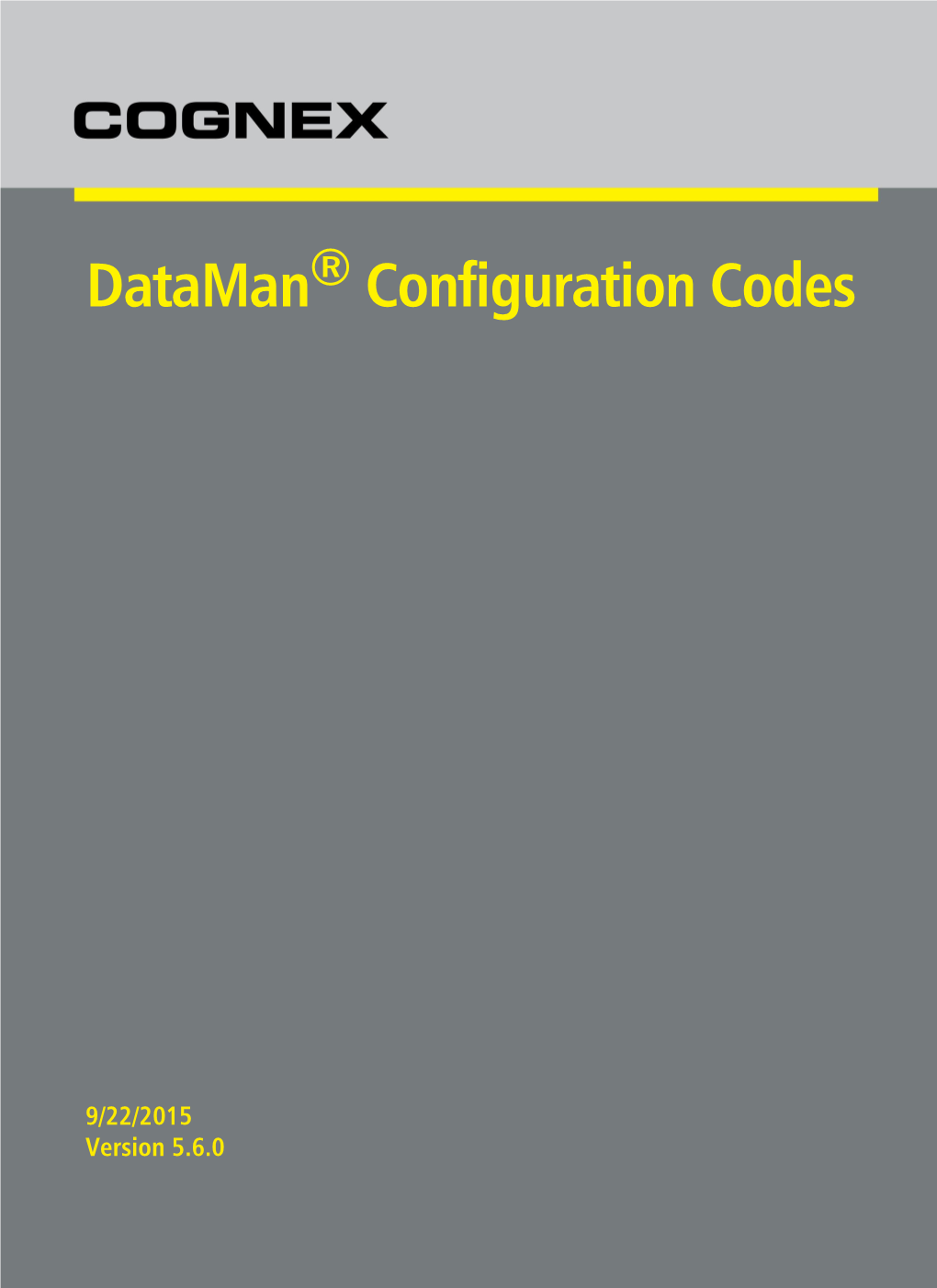 Dataman Configuration Codes