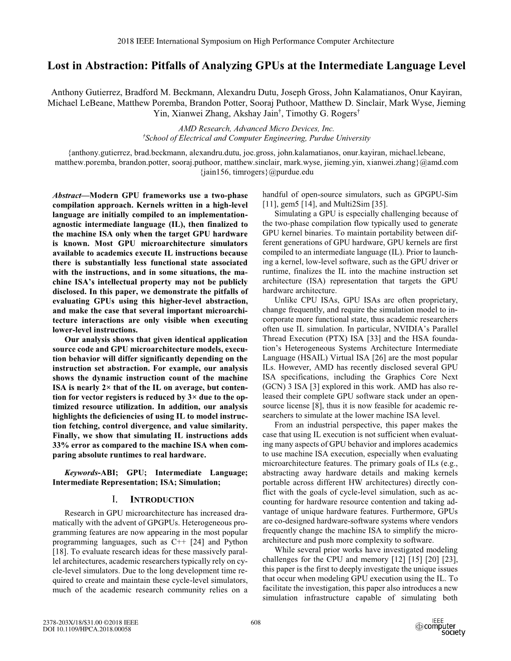 Lost in Abstraction: Pitfalls of Analyzing Gpus at the Intermediate Language Level