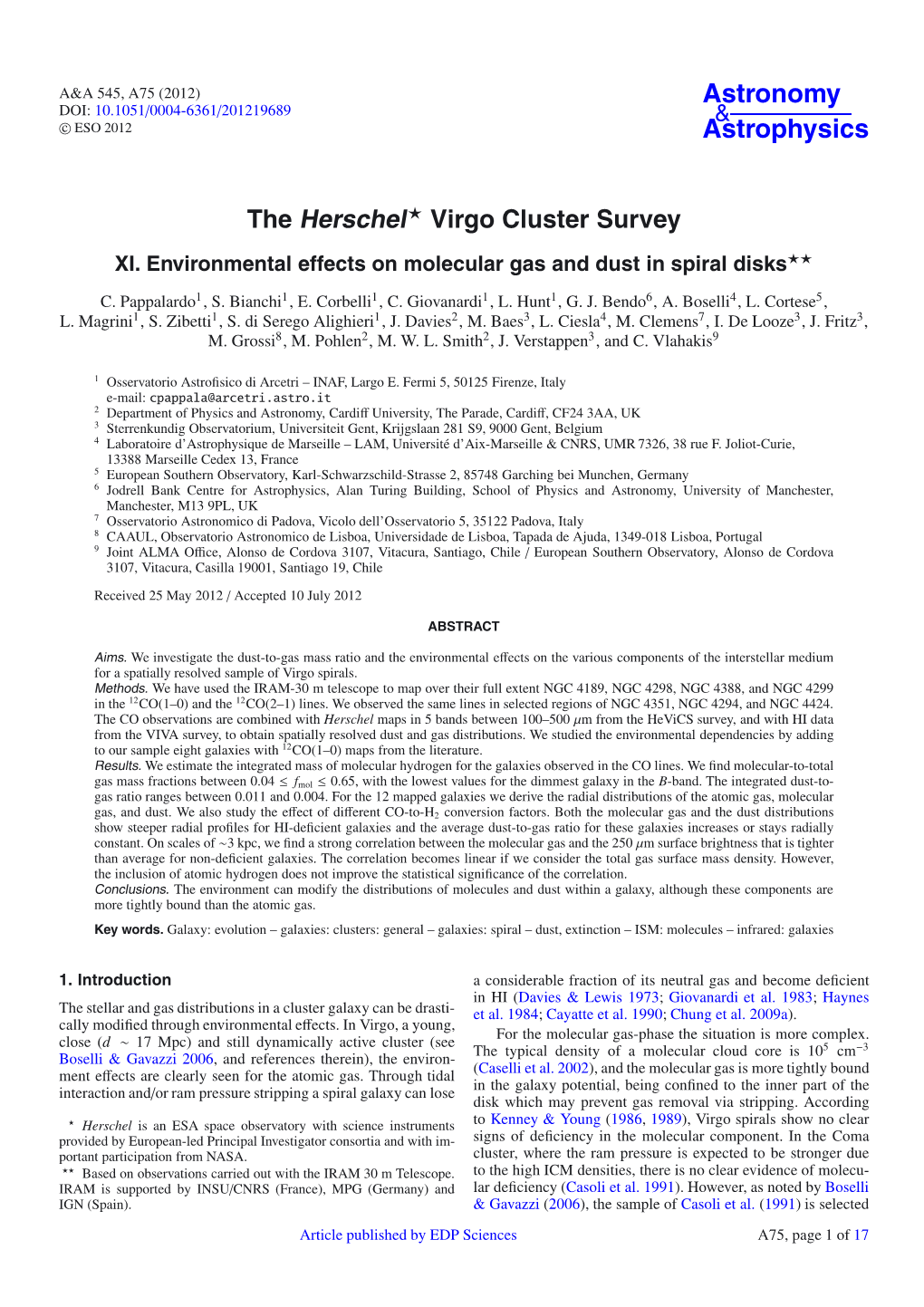 The Herschel⋆ Virgo Cluster Survey