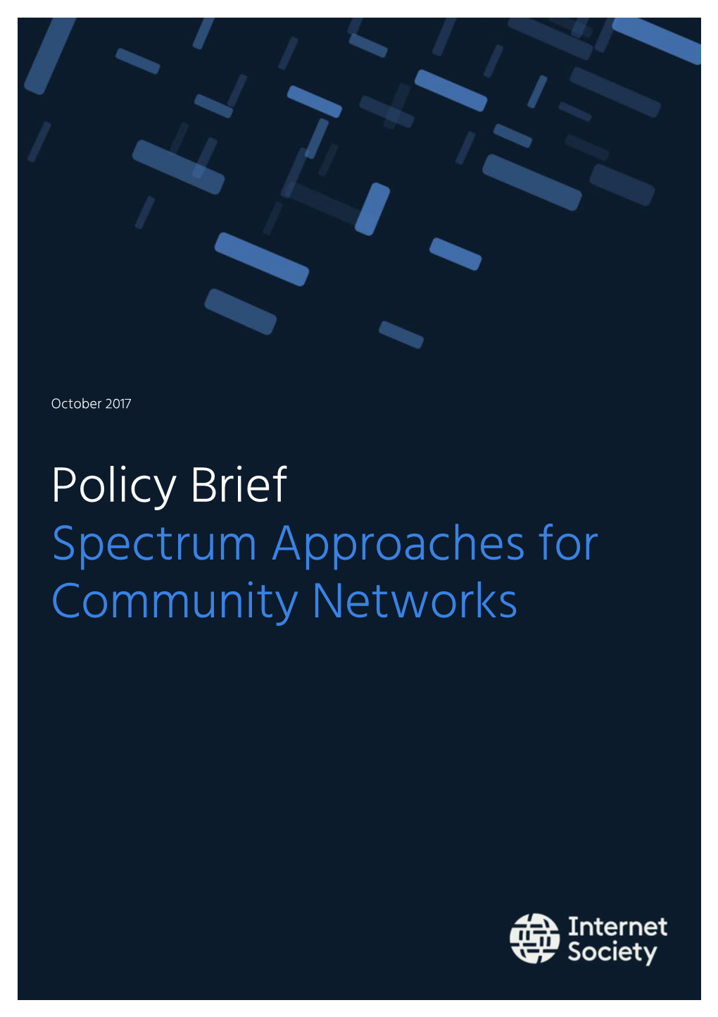 Policy Brief: Spectrum Approaches for Community Networks