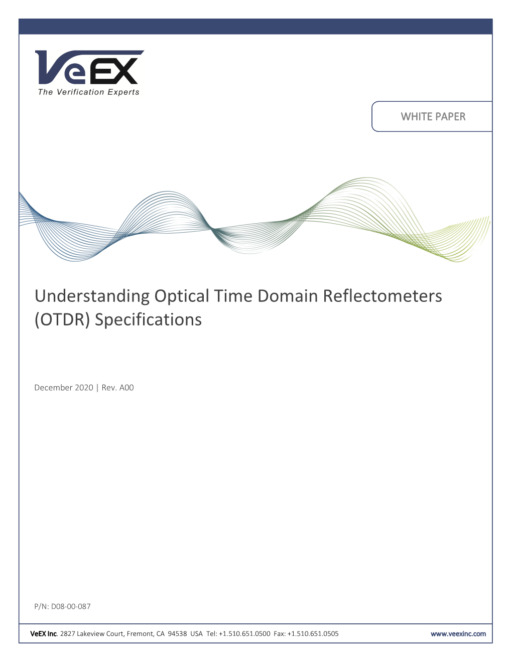 Understanding Optical Time Domain Reflectometers (OTDR) Specifications