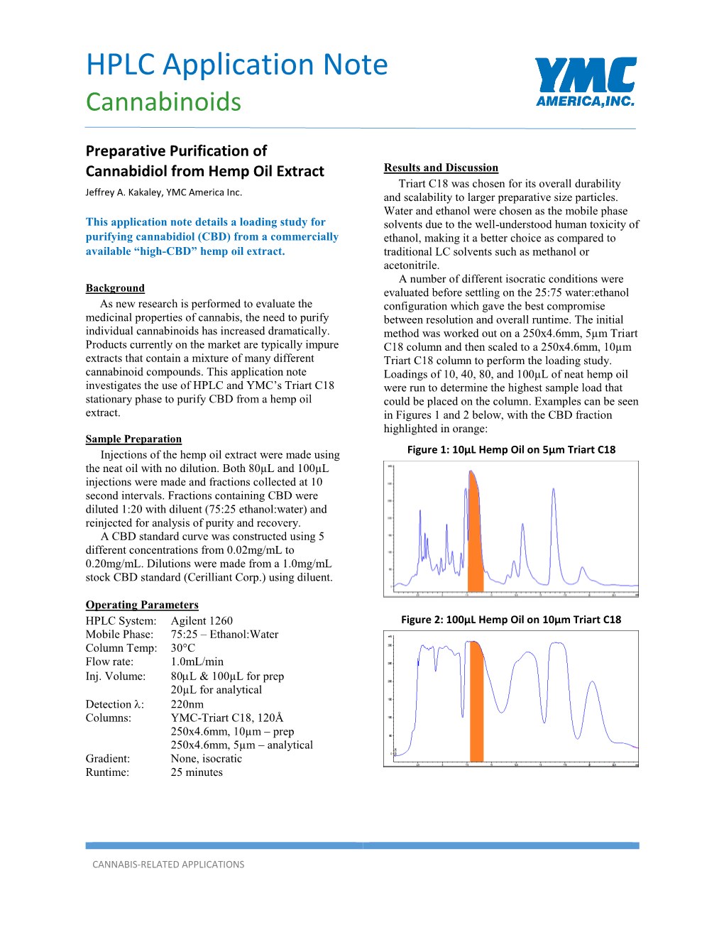 HPLC Application Note Cannabinoids