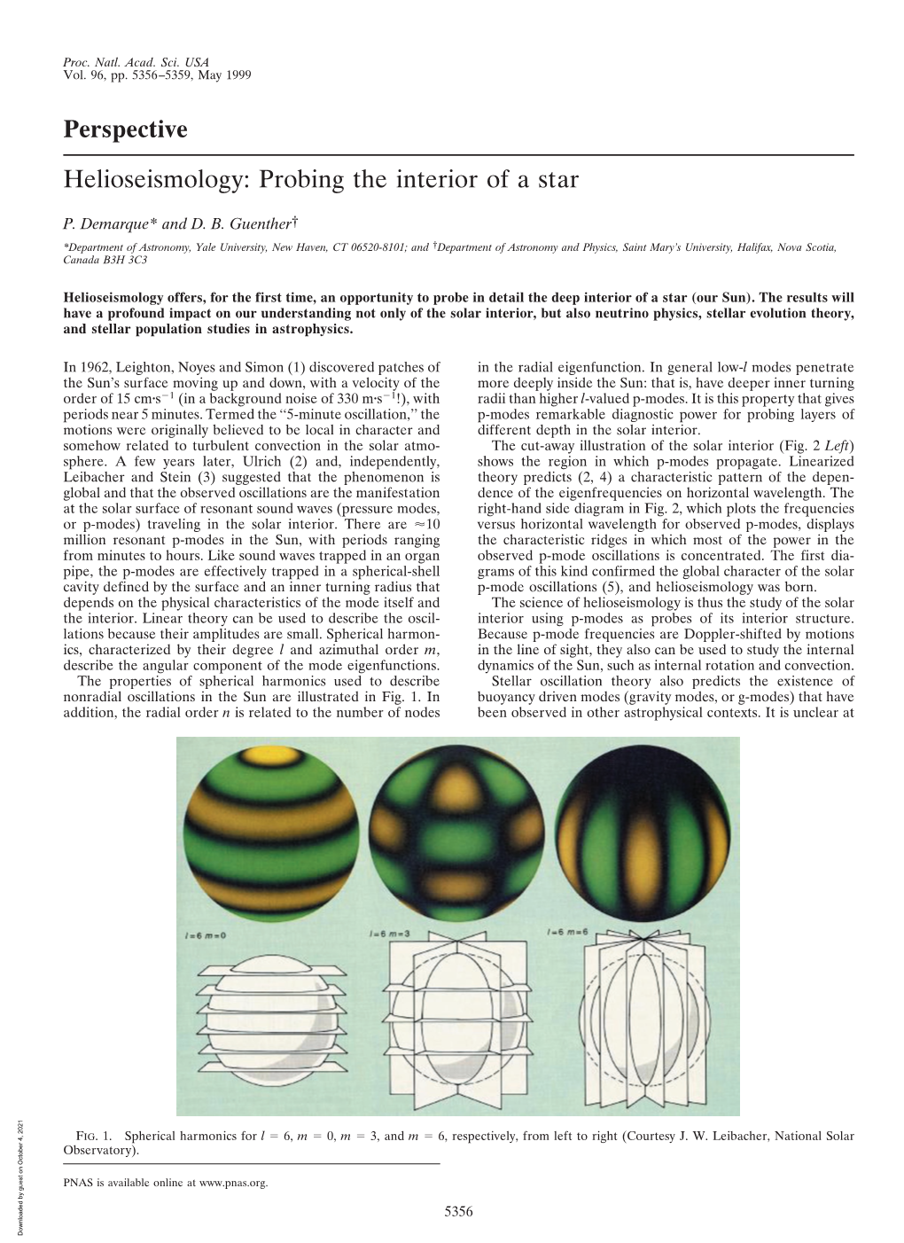 Perspective Helioseismology