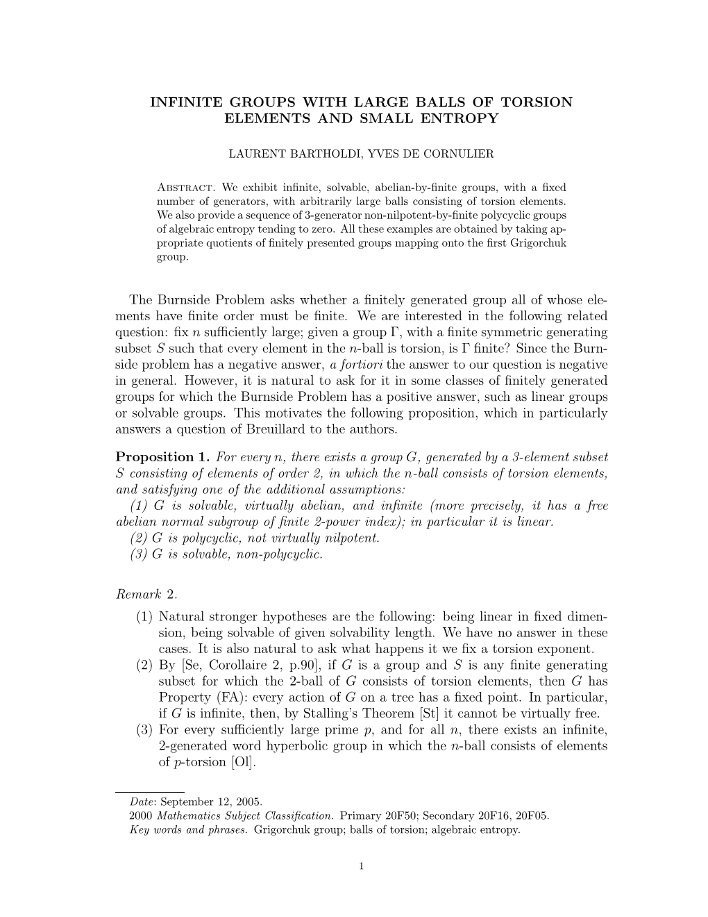 Infinite Groups with Large Balls of Torsion Elements and Small Entropy