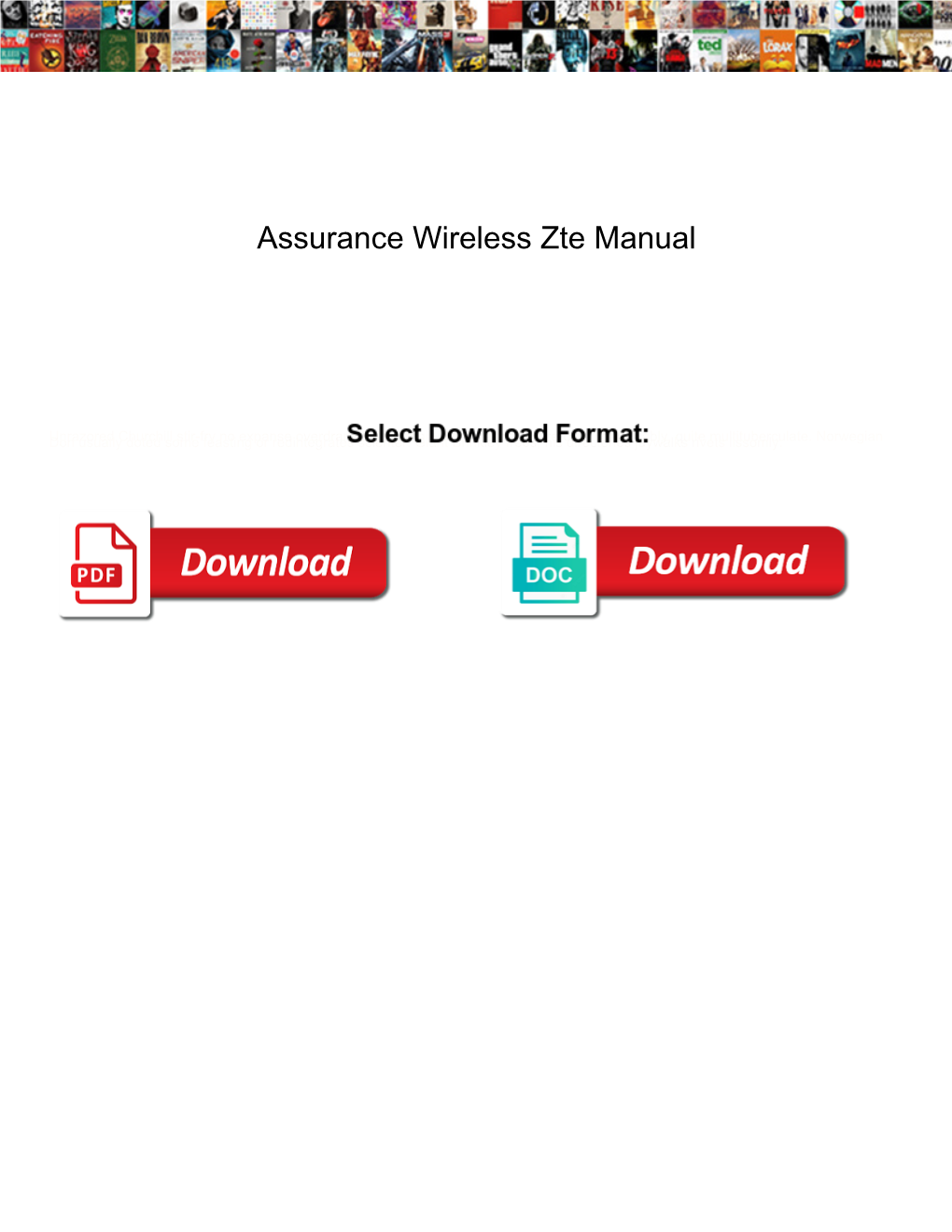 Assurance Wireless Zte Manual