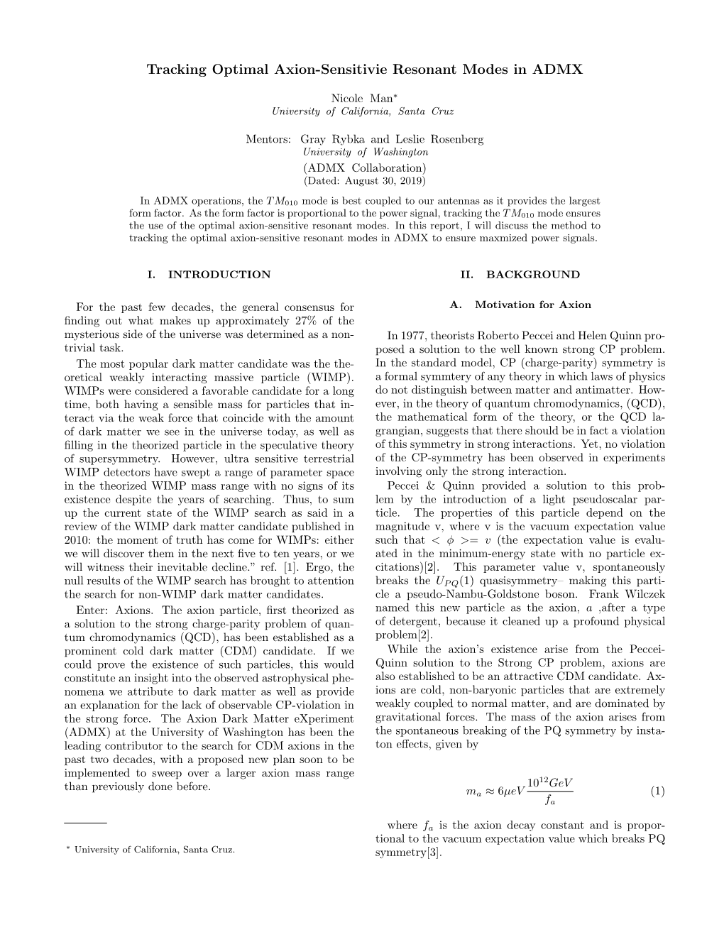 Tracking Optimal Axion-Sensitivie Resonant Modes in ADMX