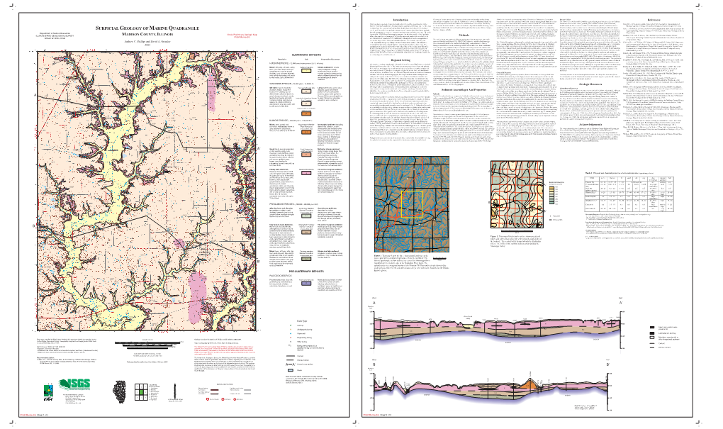 Surficial Geology of Marine Quadrangle