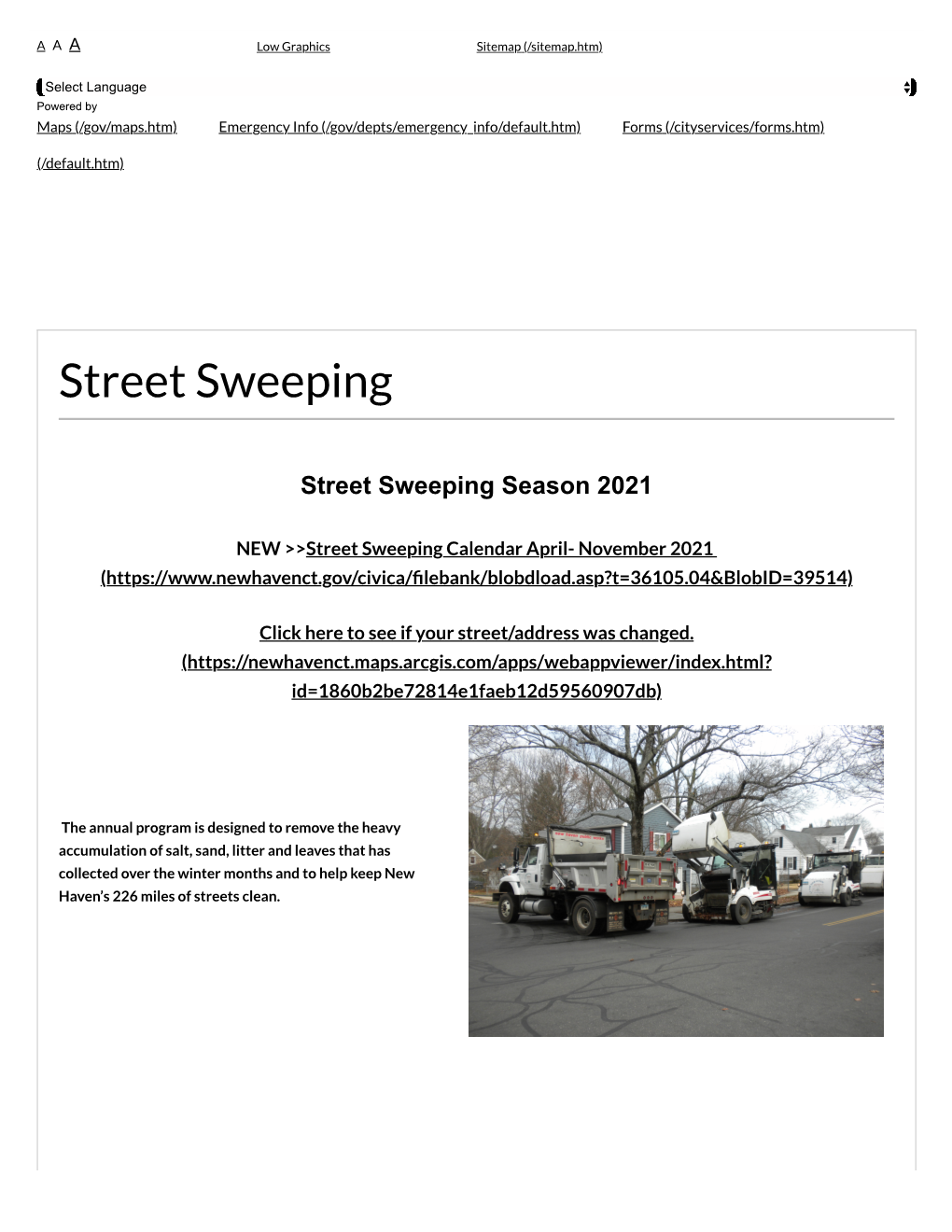 Street Sweeping