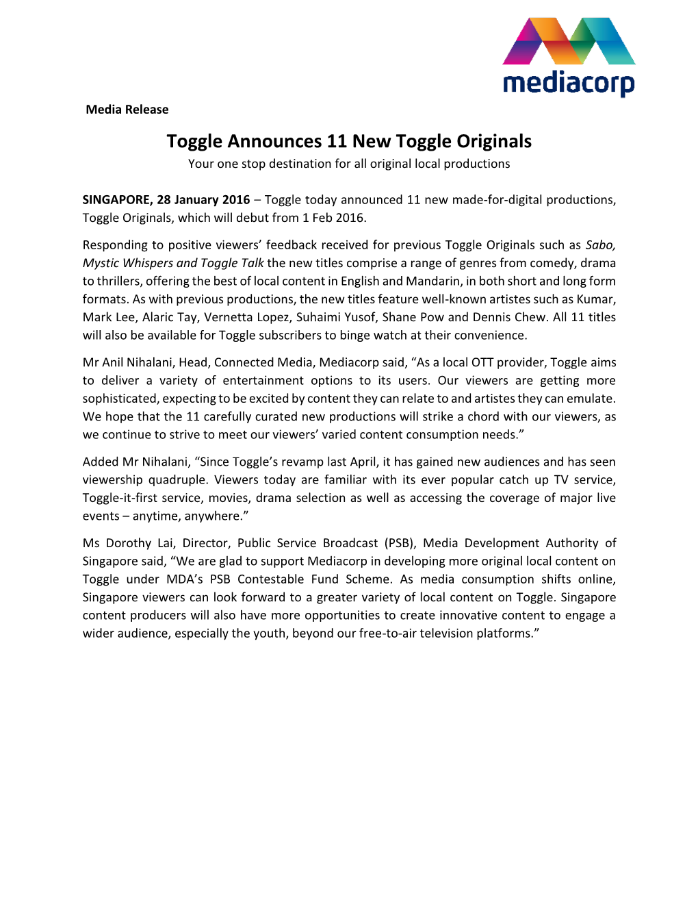 Toggle Announces 11 New Toggle Originals Your One Stop Destination for All Original Local Productions