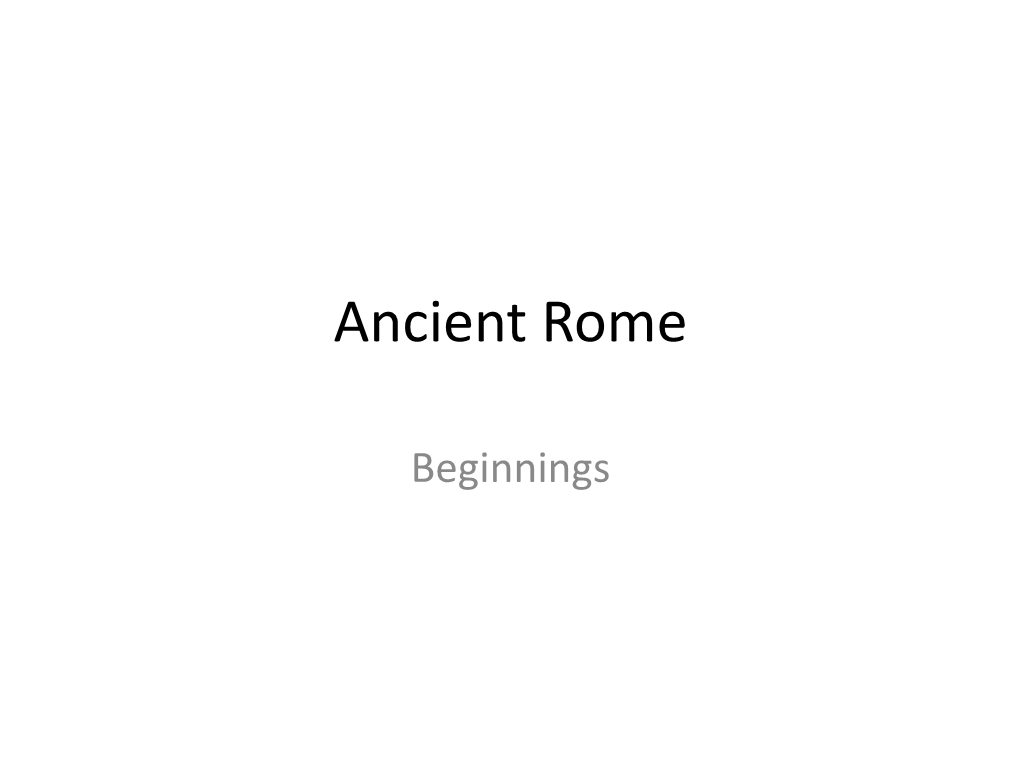 Ancient Rome