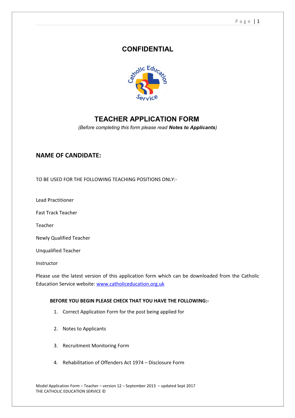 Teacher Application Form s2