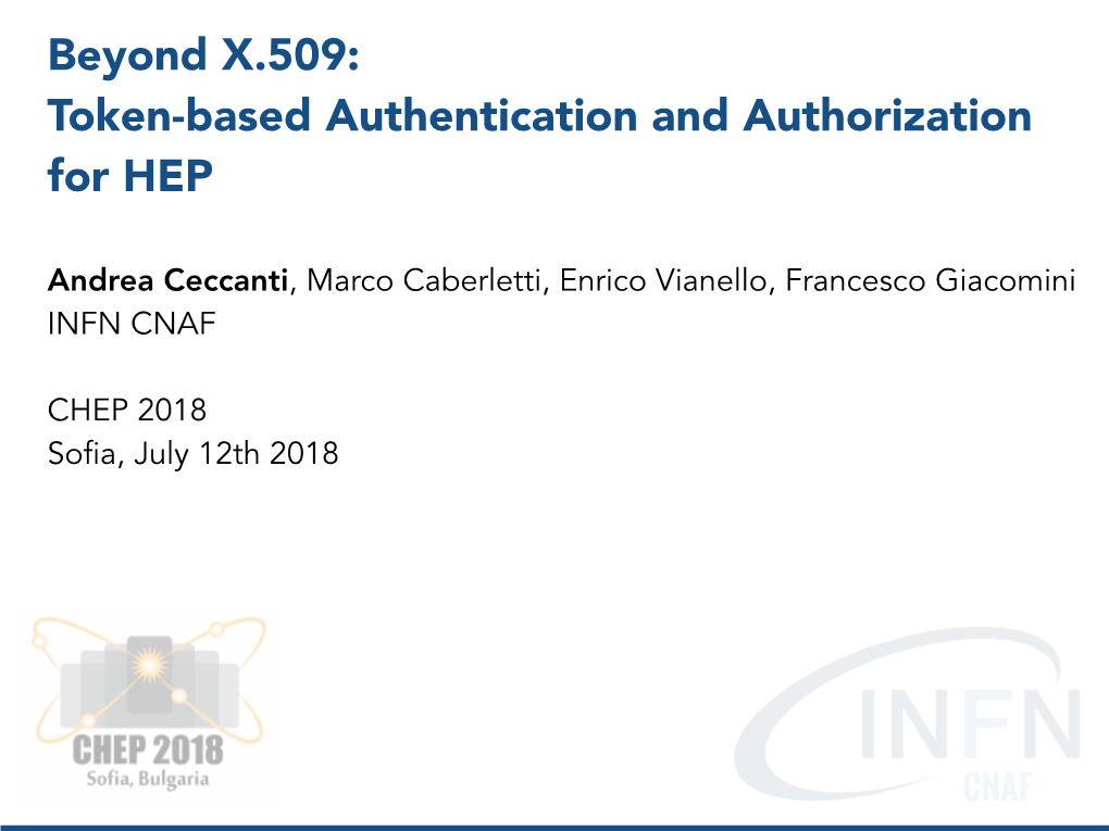 Beyond X.509: Token-Based Authentication and Authorization for HEP