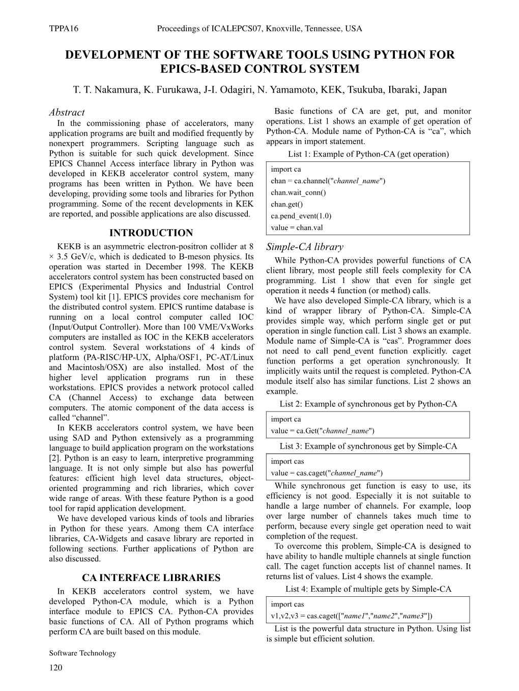 Development of the Software Tools Using Python for Epics-Based Control System T