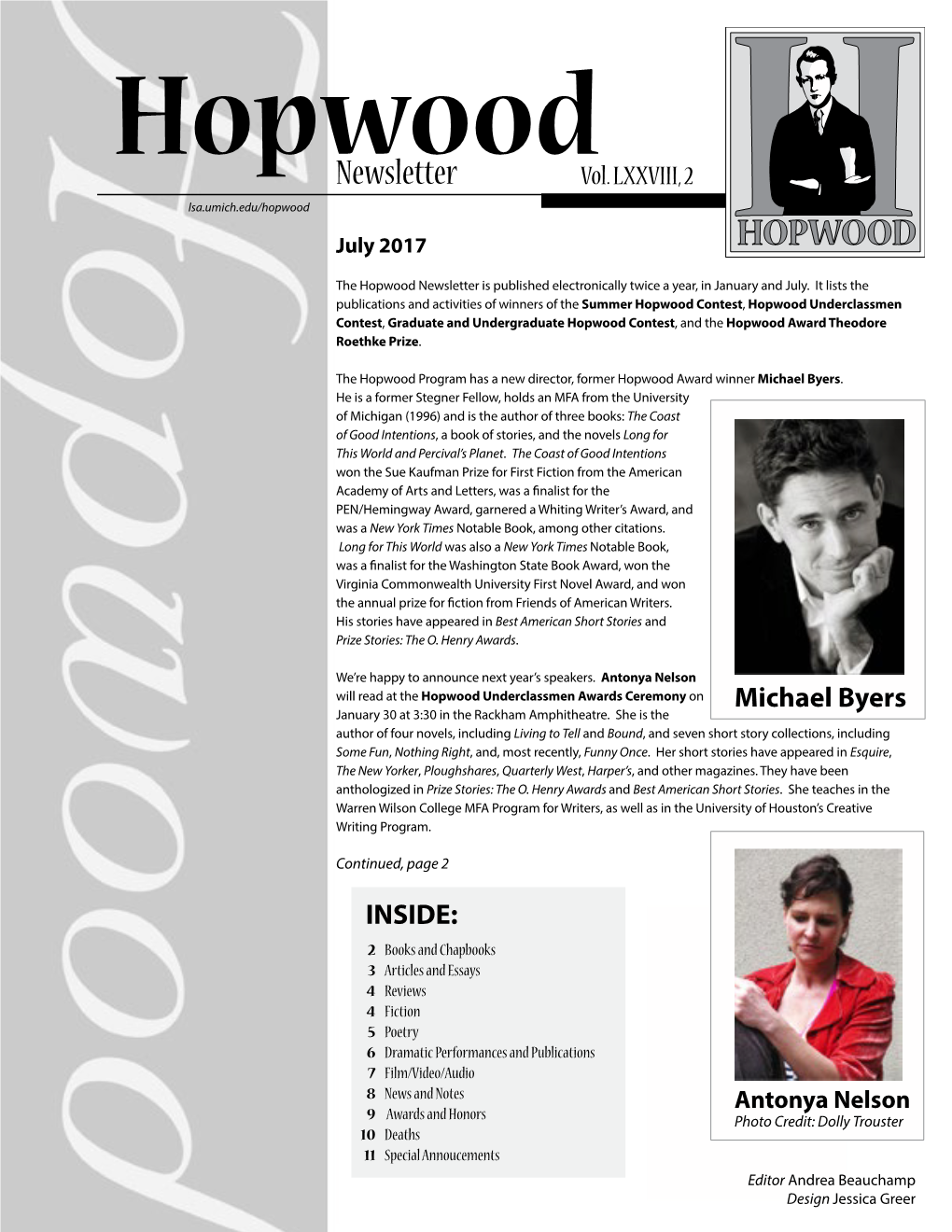 Hopwood Newsletter Vol