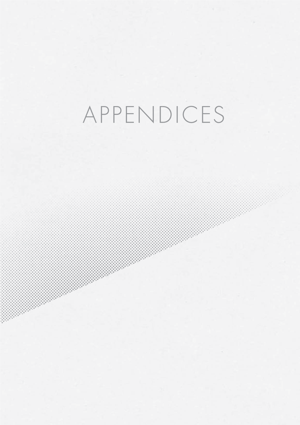 Appendices and Bibliography