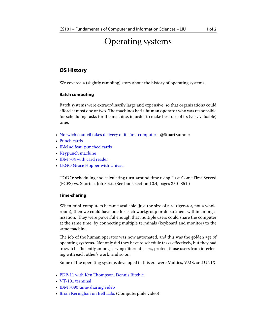 Operating Systems