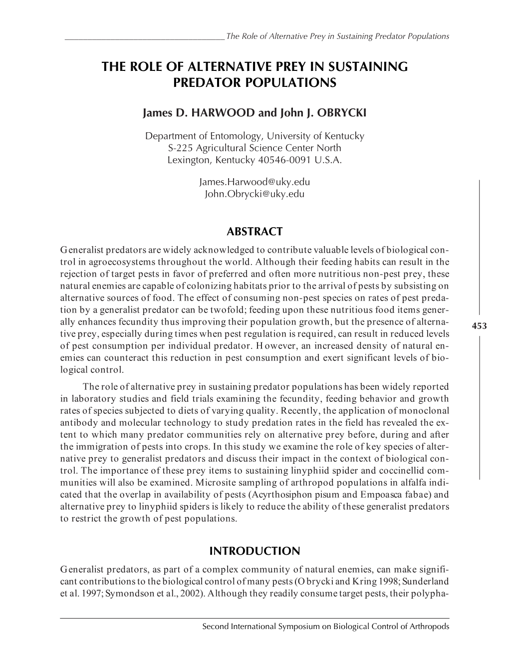 The Role of Alternative Prey in Sustaining Predator Populations