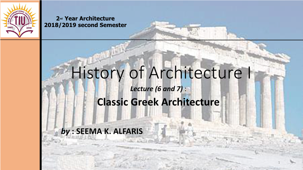 Greek Architecture