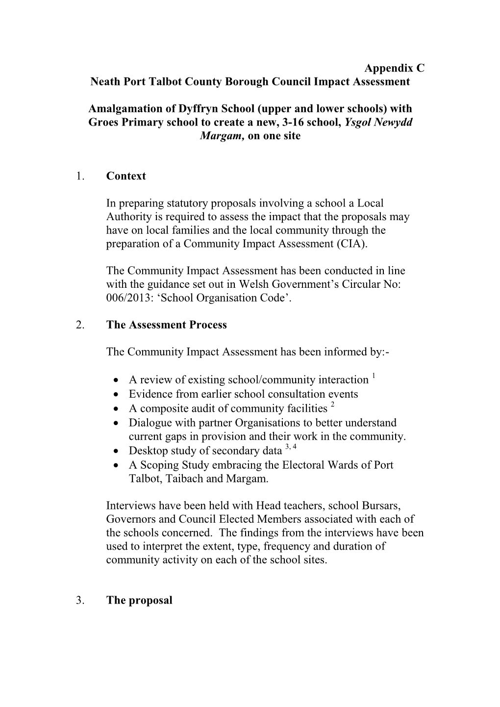 Neath Port Talbot County Borough Council Impact Assessment