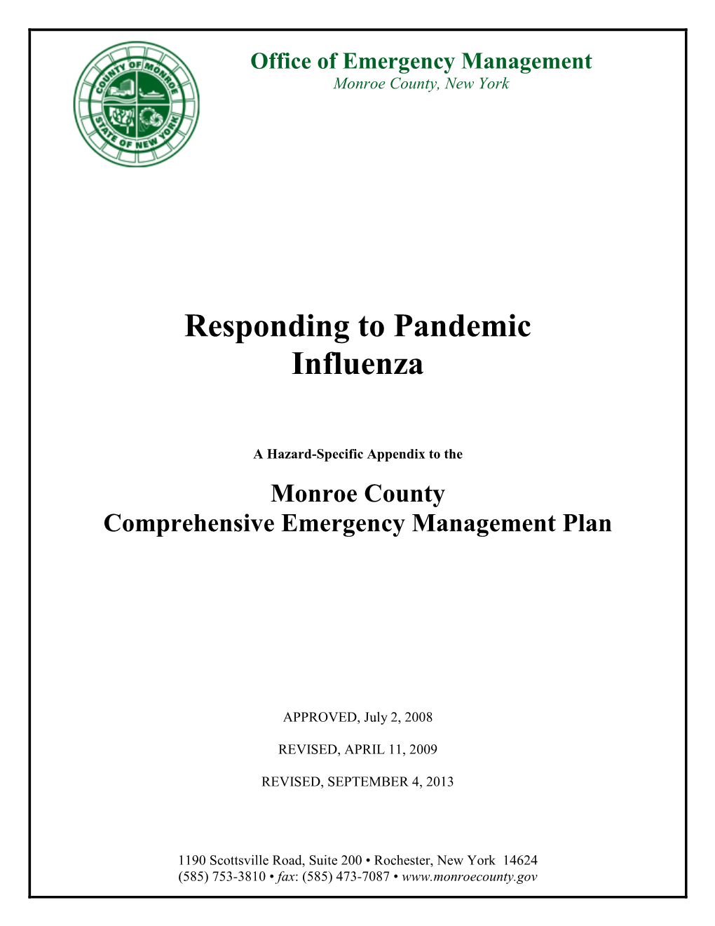 Responding to Pandemic Influenza