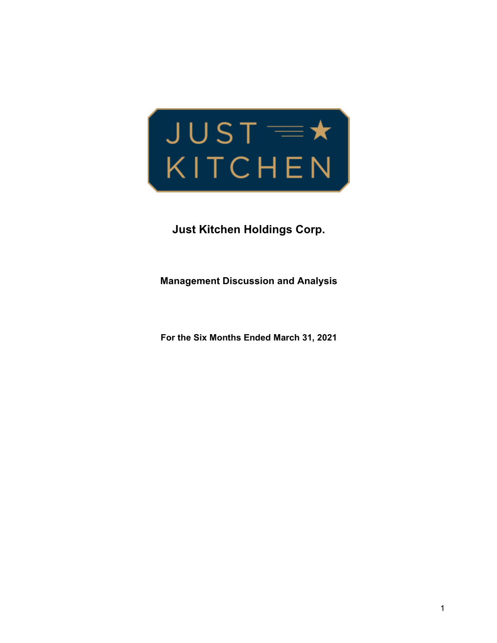 Just Kitchen Holdings Corp