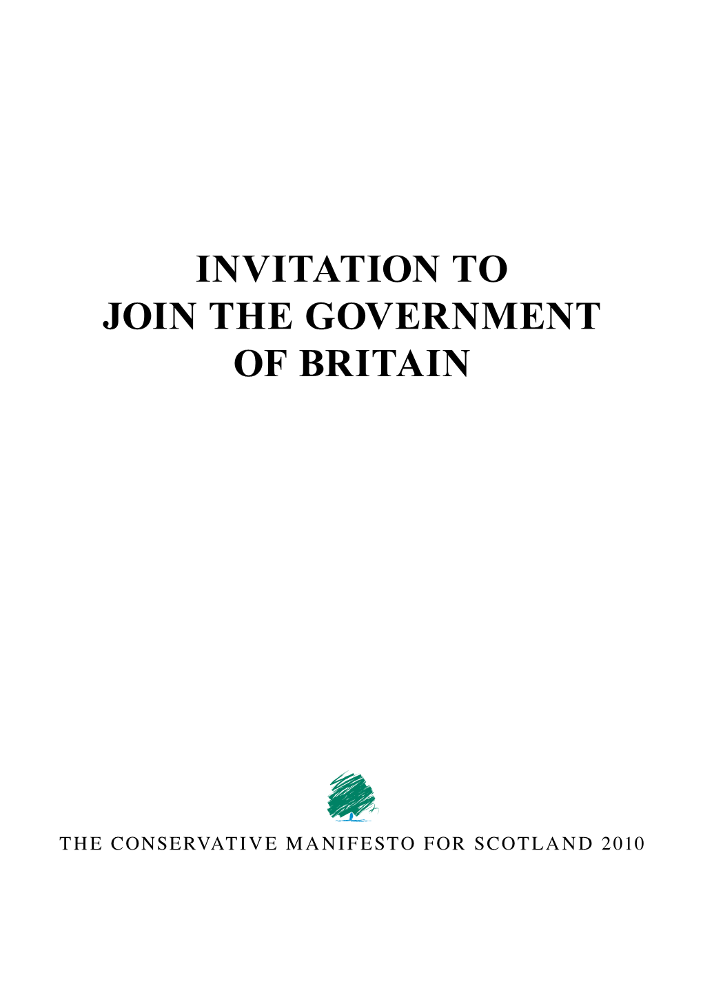 Invitation to Join the Government of Britain