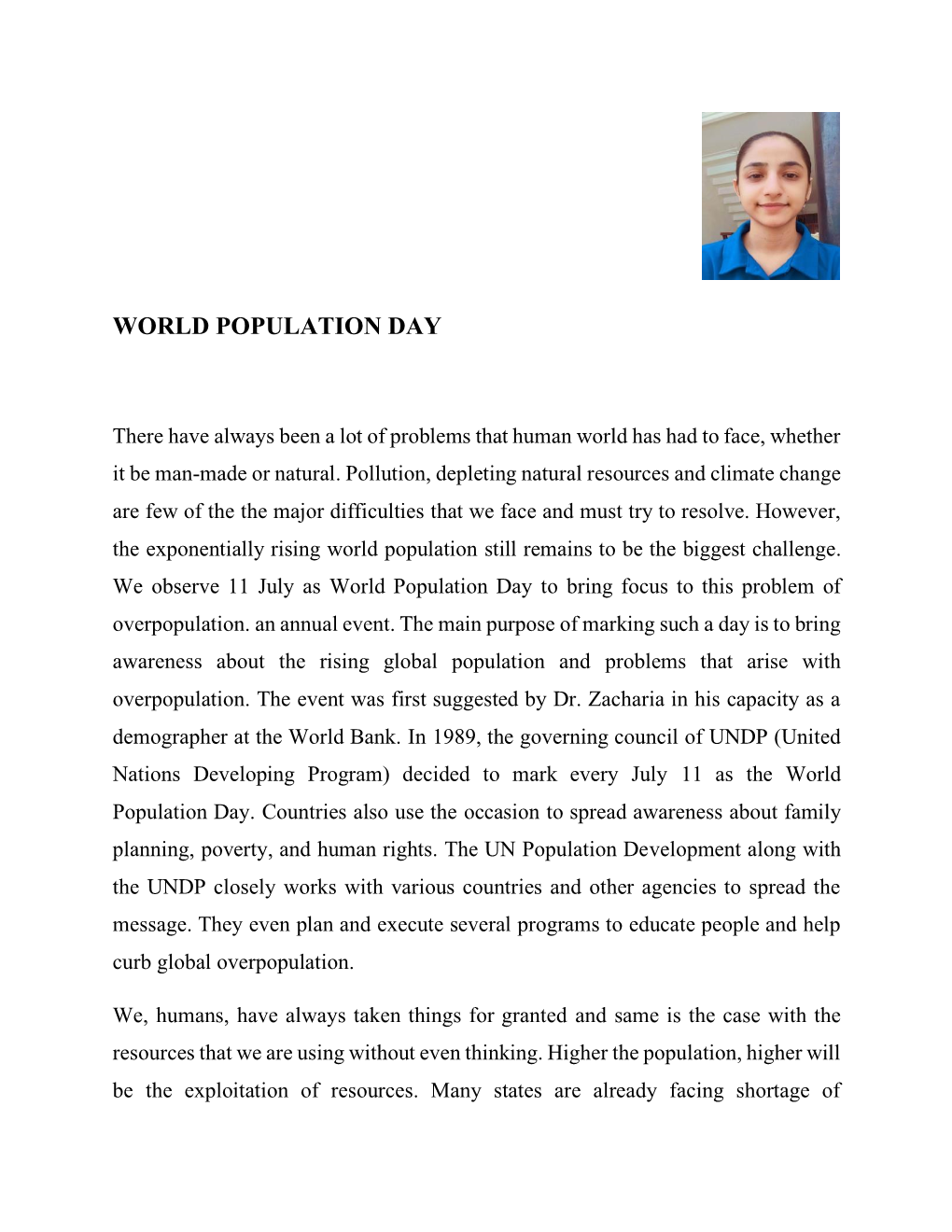 World Population Day