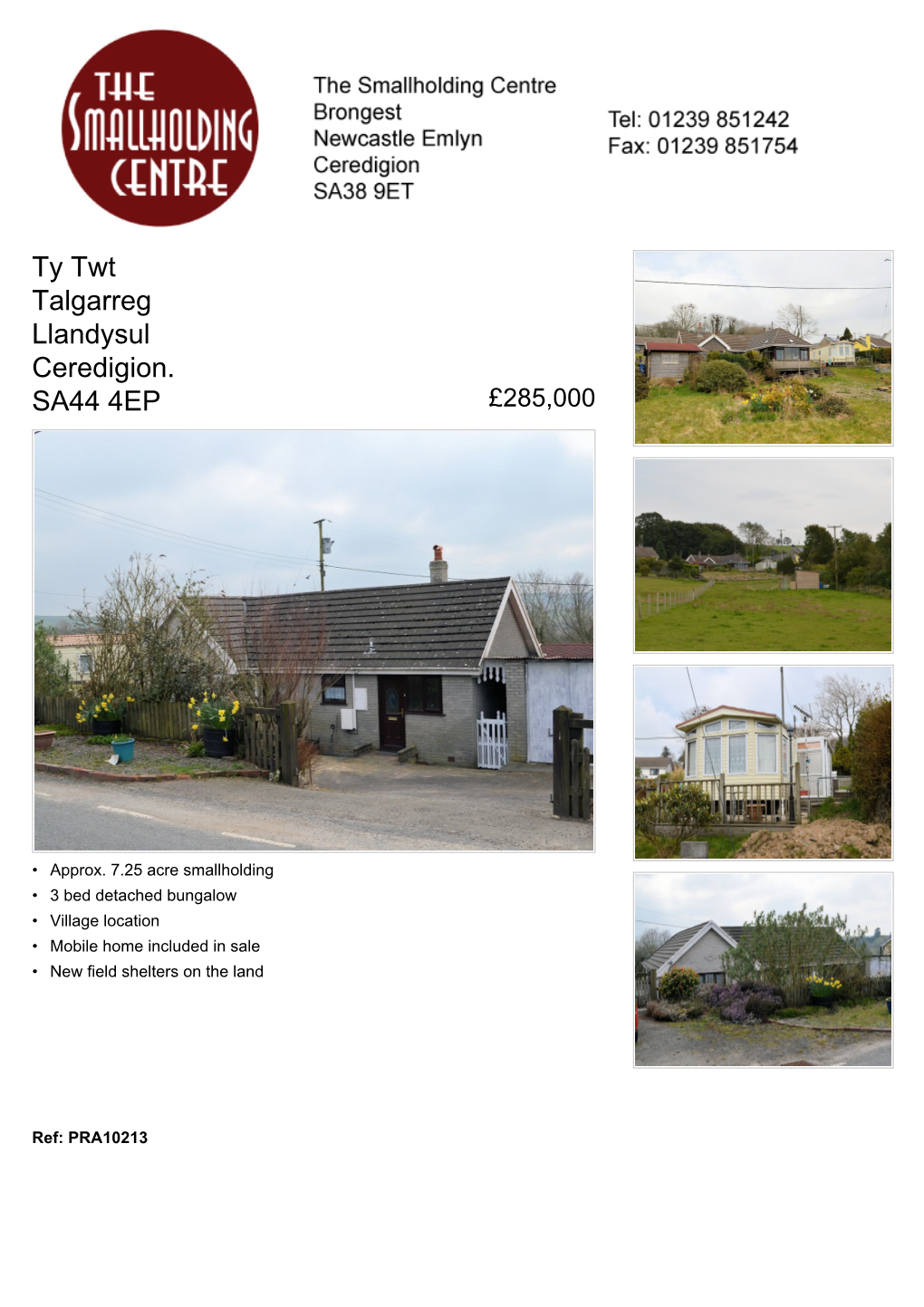 Ty Twt Talgarreg Llandysul Ceredigion. SA44 4EP £285,000