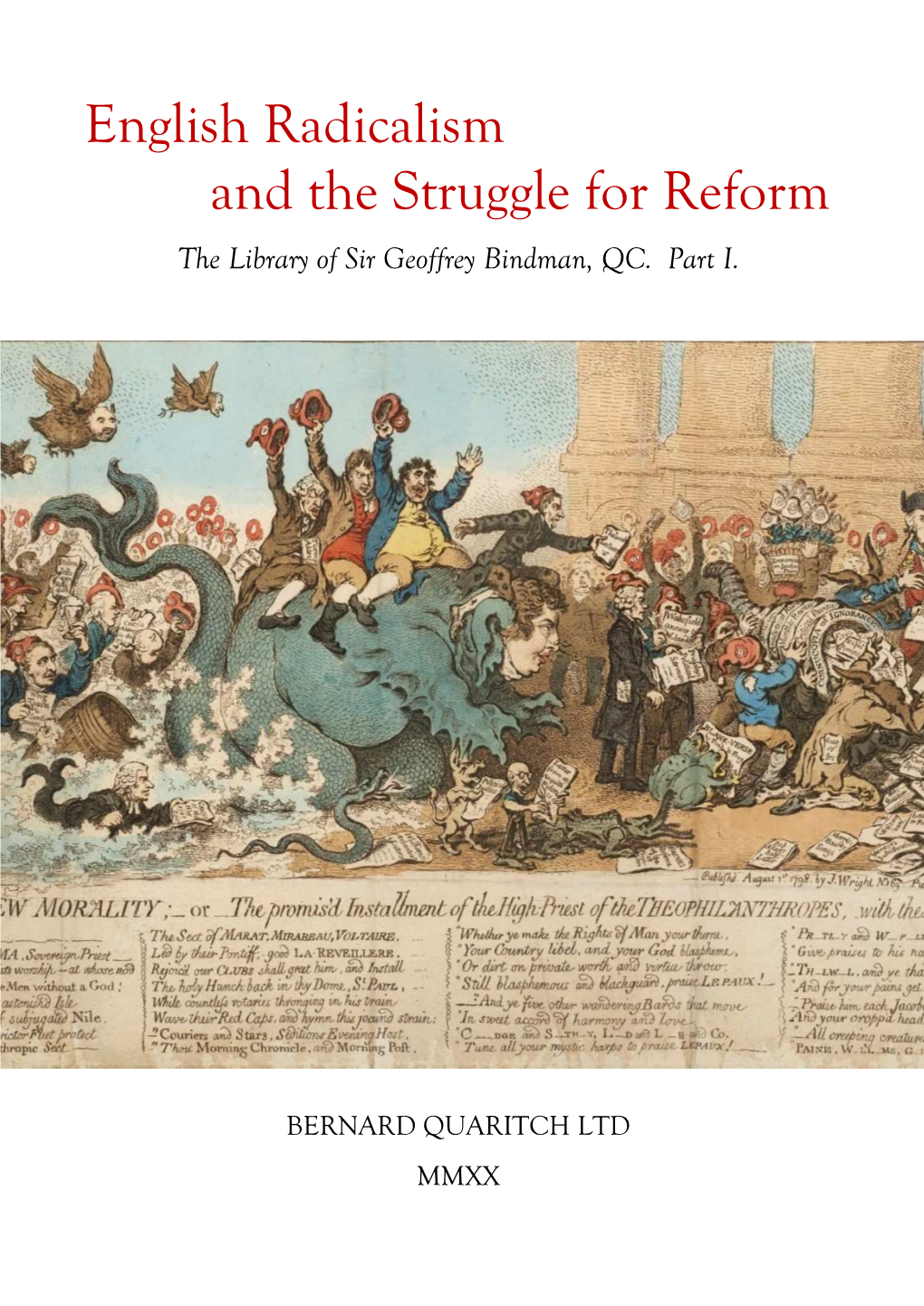 English Radicalism and the Struggle for Reform