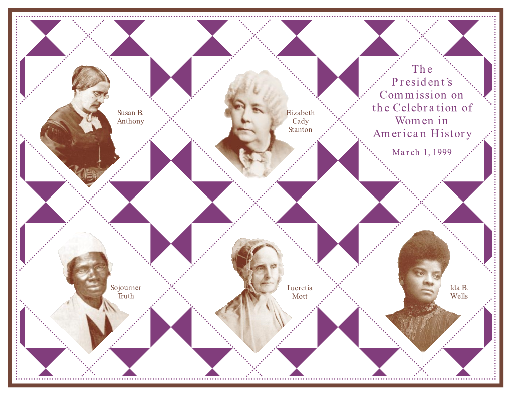 The President's Commission on the Celebration of Women in American