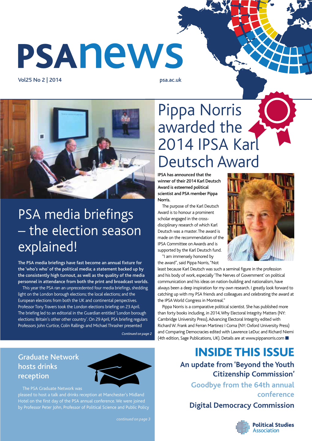 Pippa Norris Awarded the 2014 IPSA Karl Deutsch Award