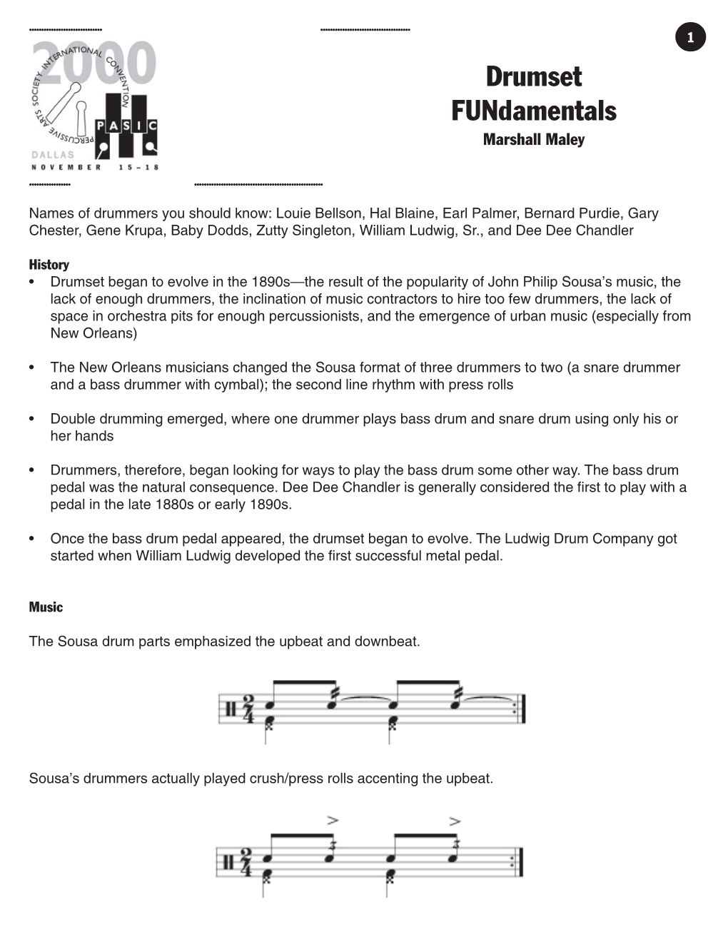 Drumset Fundamentals