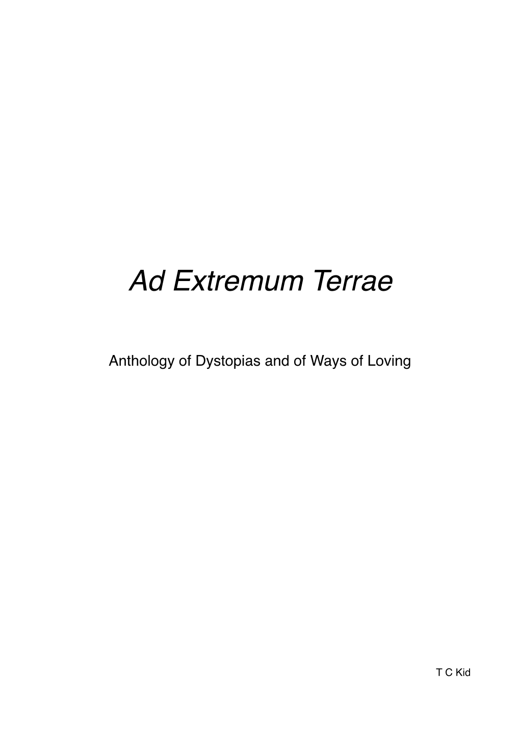 Ad Extremum Terrae