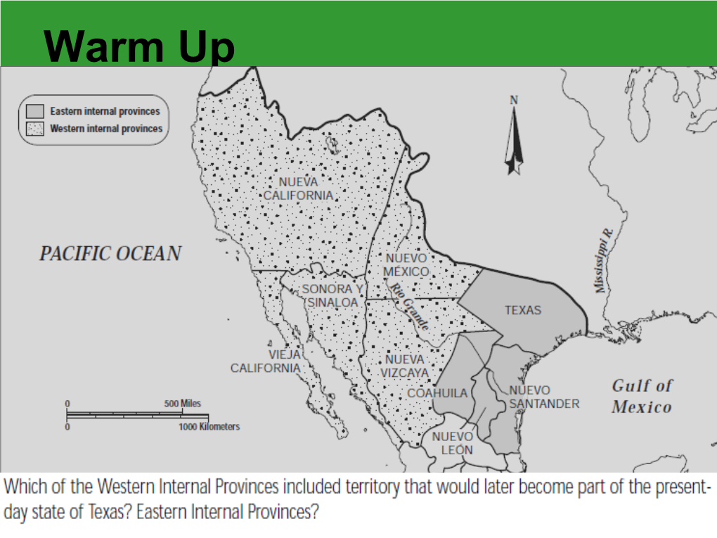 Changes in Spanish Texas