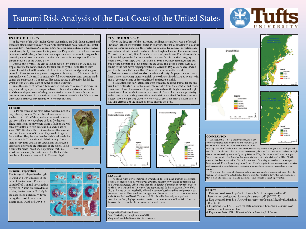 Tsunami Risk Analysis of the East Coast of the United States