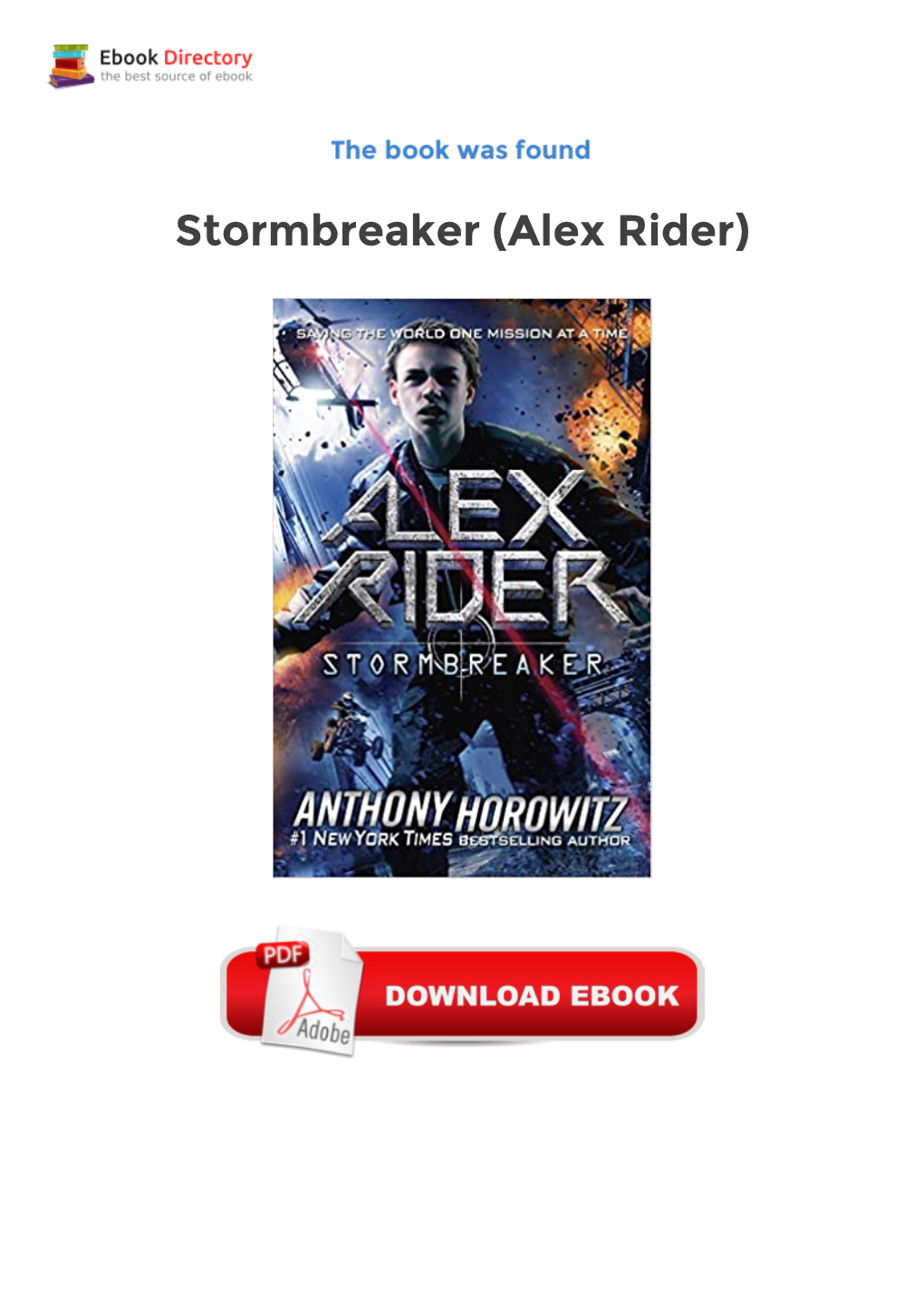 Free Downloads Stormbreaker (Alex Rider)