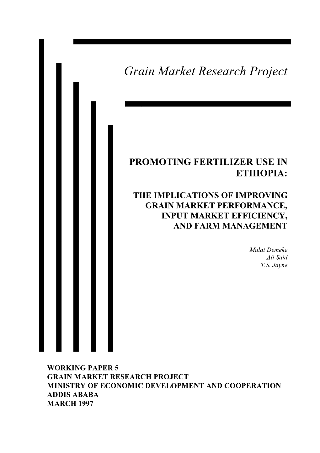 Grain Market Research Project