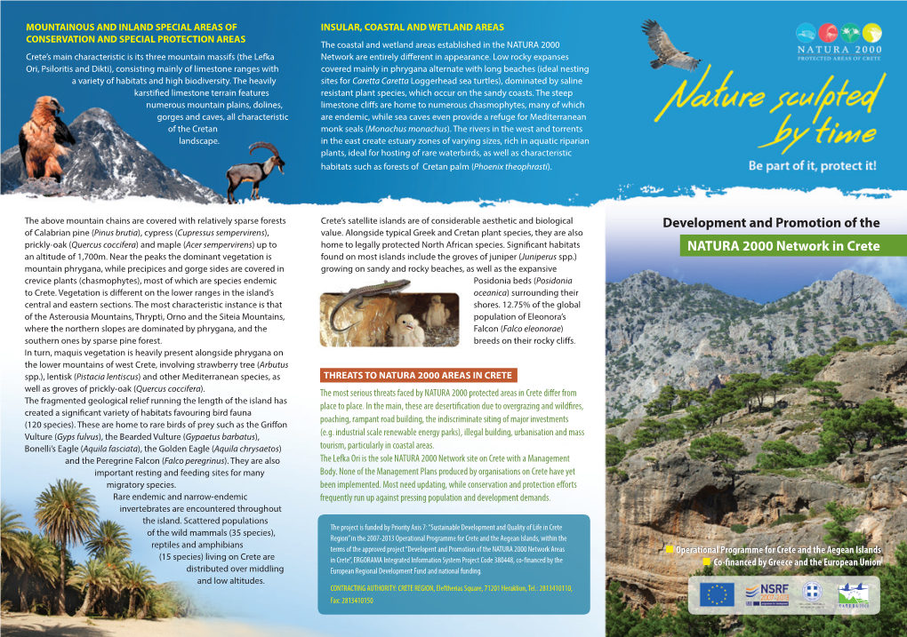 NATURA 2000 Network in Crete an Altitude of 1,700M