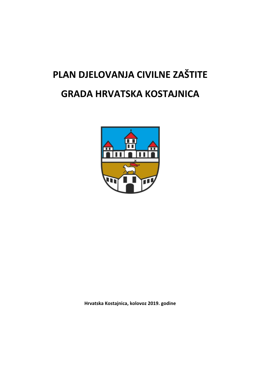 Plan Djelovanja Civilne Zaštite Grada Hrvatska Kostajnica