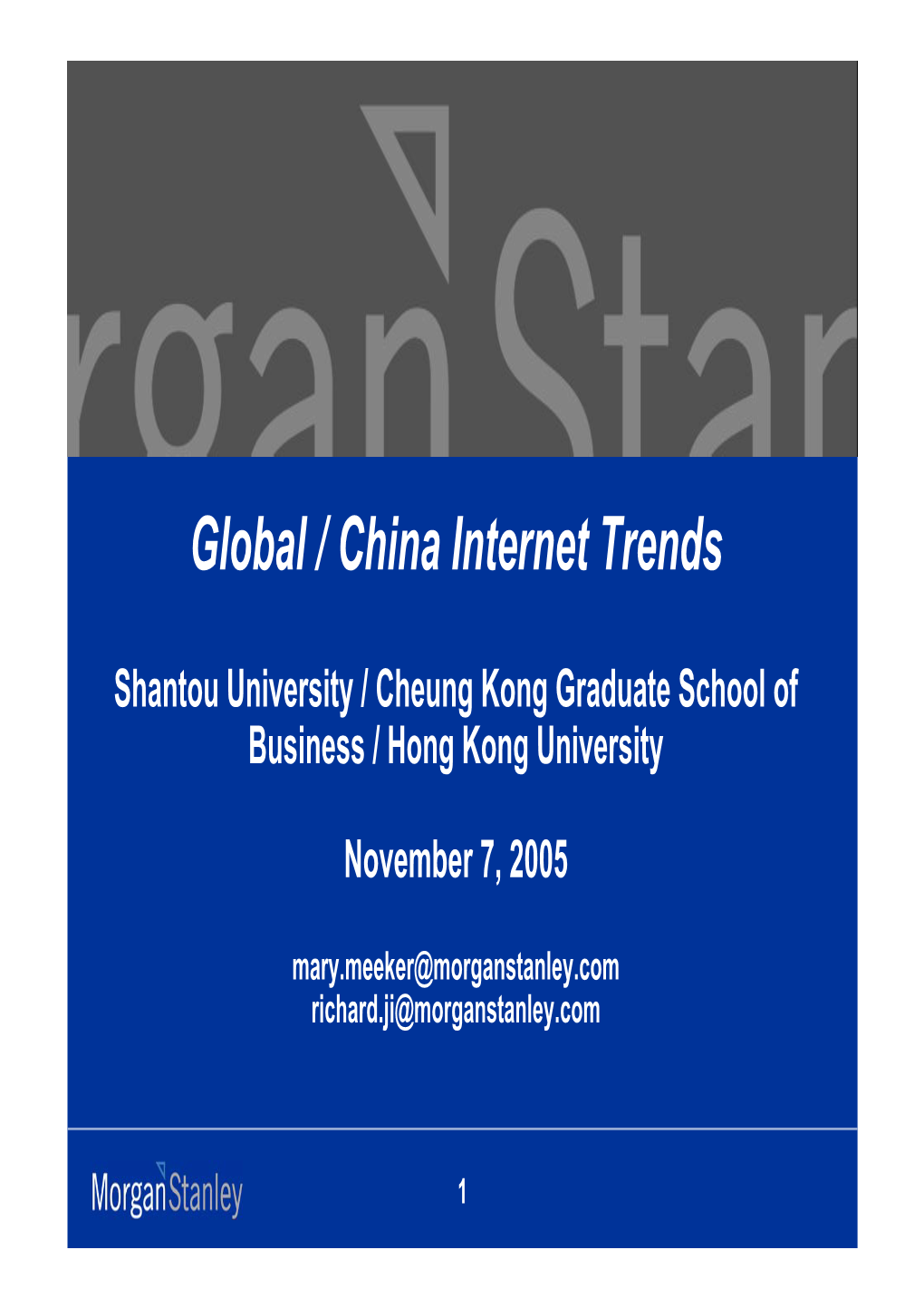 Global / China Internet Trends