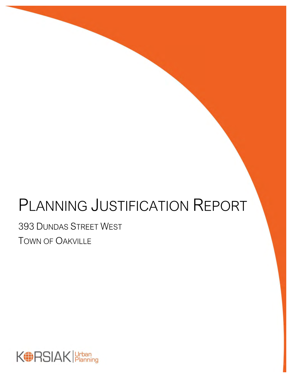 Planning Justification Report