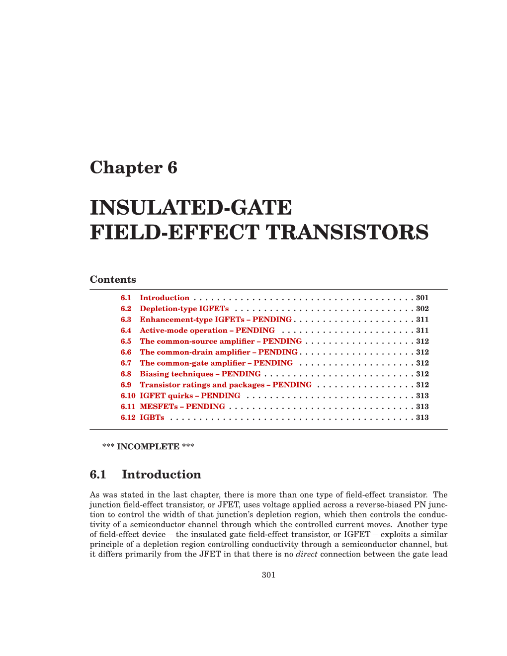 6 Insulated-Gate Field-Effect Transistors