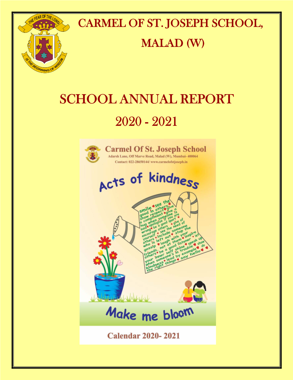 School Annual Report 2020 - 2021