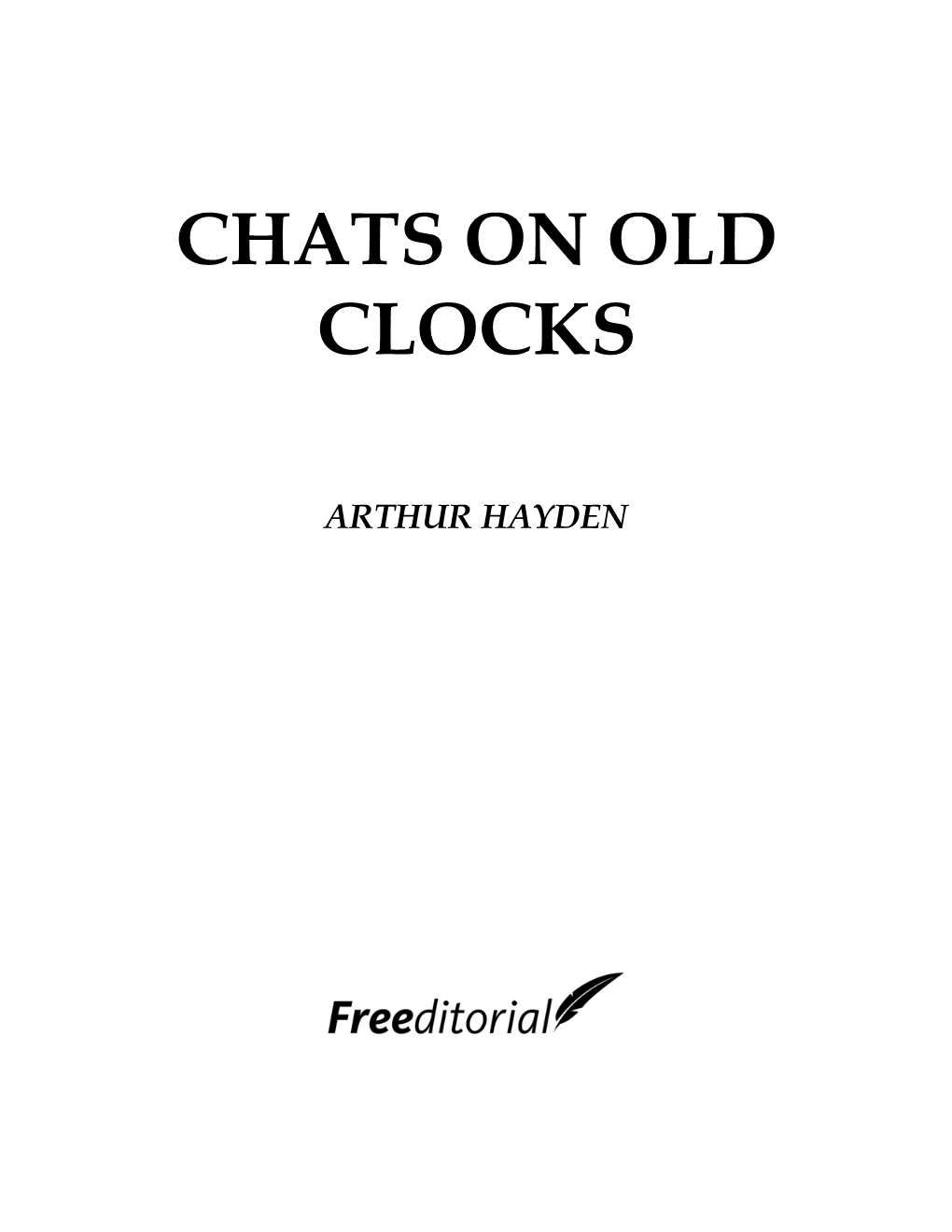 Chats on Old Clocks