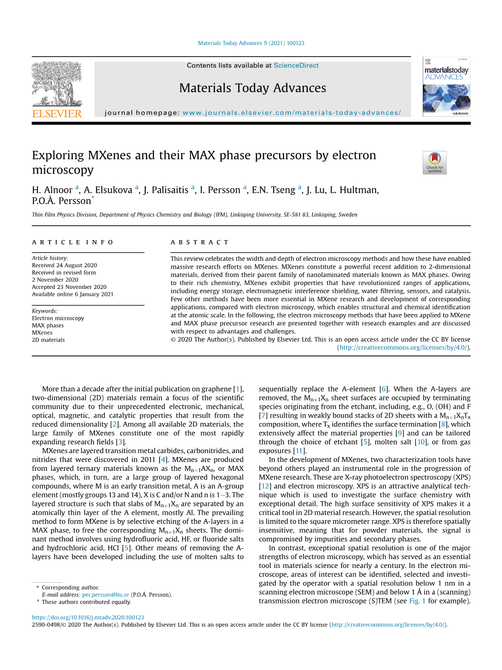 Exploring Mxenes and Their MAX Phase Precursors by Electron Microscopy