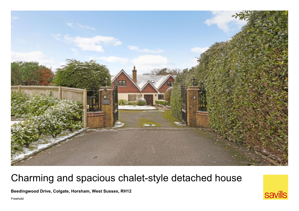 Charming and Spacious Chalet-Style Detached House