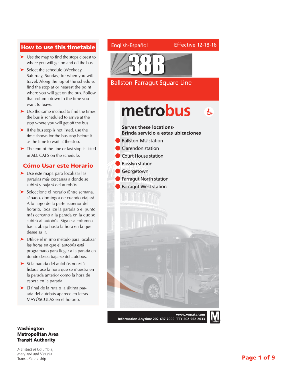 38B Map and Timetable