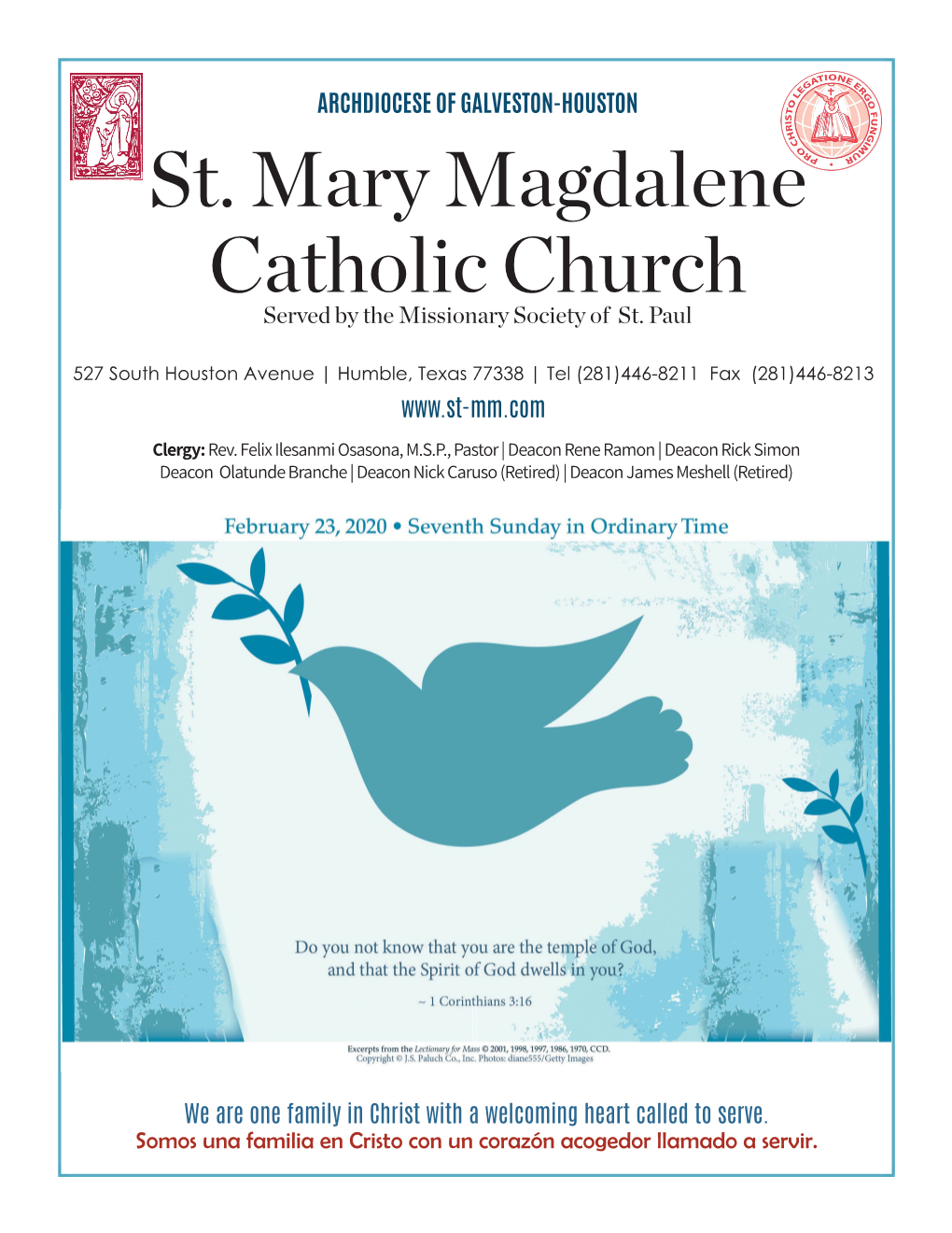 St. Mary Magdalene Catholic Church Served by the Missionary Society of St