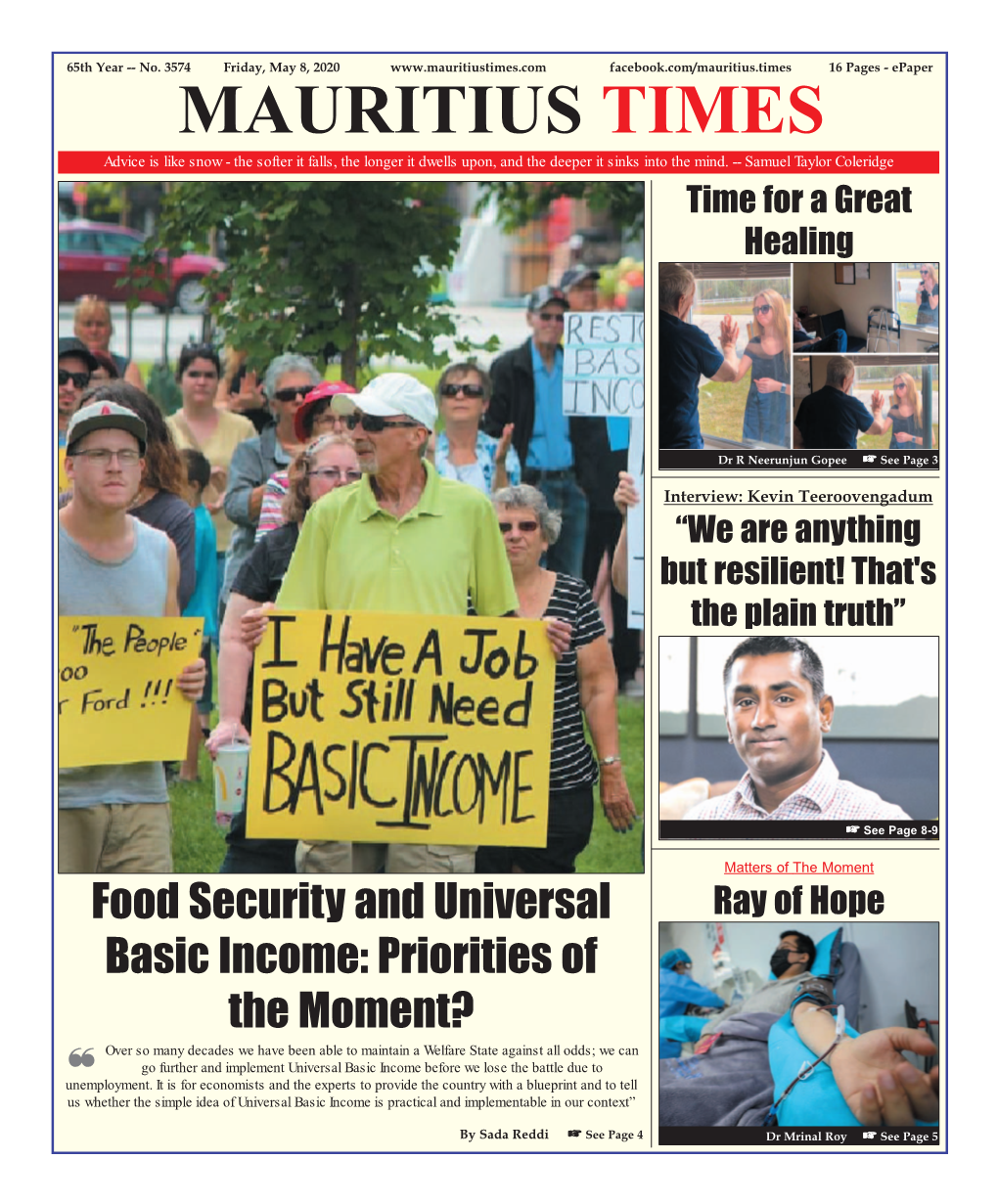 Opinion Mauritius Times