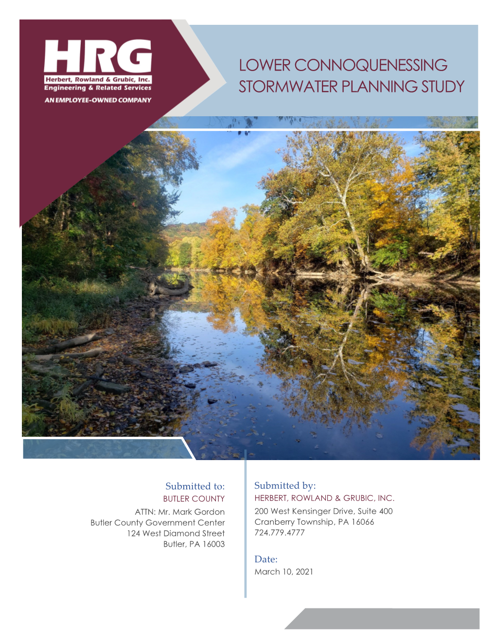 Lower Connoquenessing Stormwater Planning Study